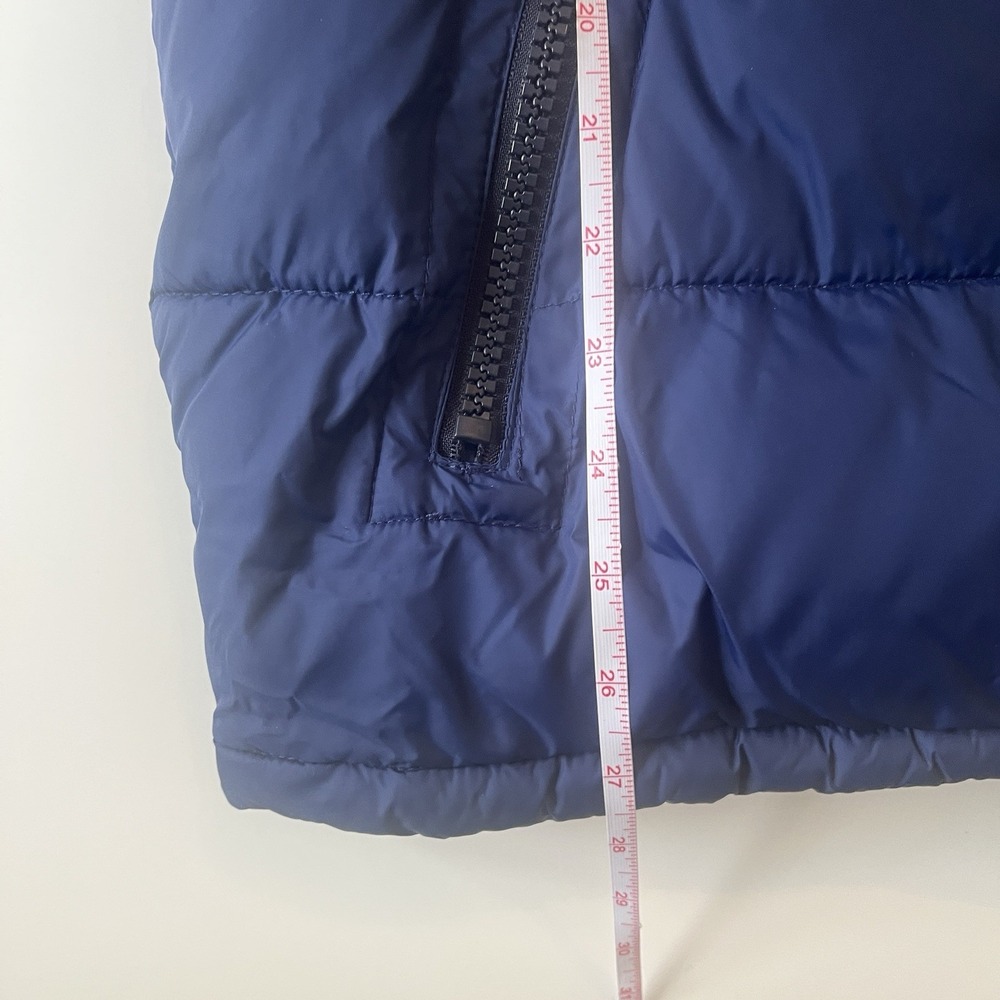 Tommy Hilfiger Men's Size XL Puffer Jacket‎ Gray Navy Blue Colorblock Hooded - Picture 7 of 8